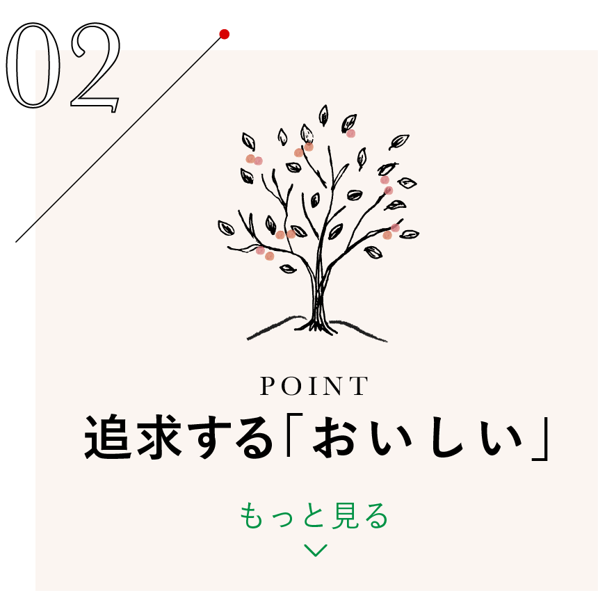 追求する「おいしい」